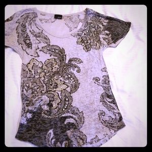 Buckle day trip rhinestone top